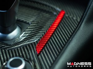 Alfa Romeo Giulia Center Console Frame Trim - Carbon Fiber - Red Candy - Pre '20 Models Alfa Romeo Giulia Center Console Frame Trim - Carbon Fiber - Red Candy - Pre '20 Models